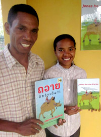 The new translation of New Improved Buffalo, in Tetun language, in East Timor
