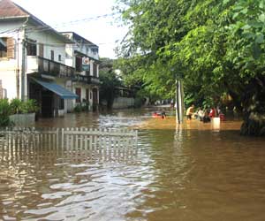 Flooding in Luang Prabang, Laos, August 2008