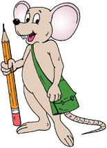 Big Brother Mouse, with a pencil