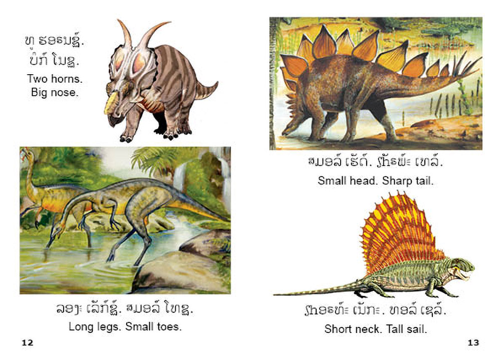 Sample pages from our book: The Dinosaur Book