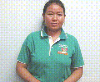 How to say this lesson's Lao words in sign language